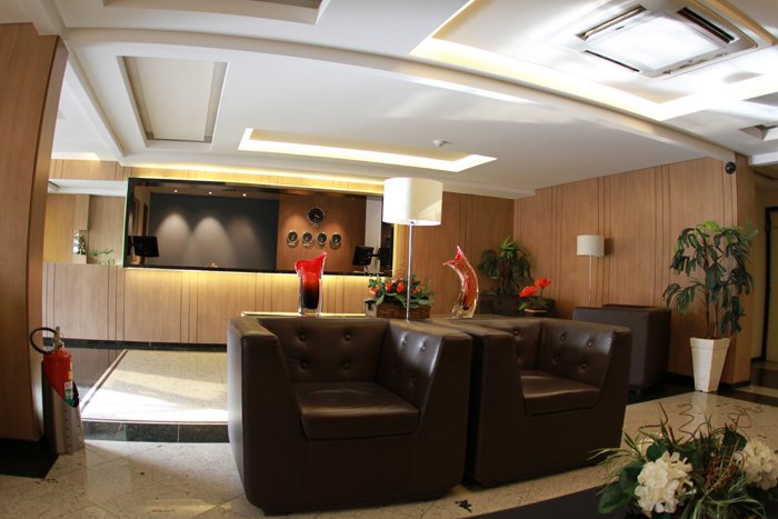Área de convivência do hotel